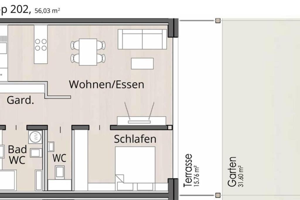 Appartement Grimminggarten Тауплиц Экстерьер фото